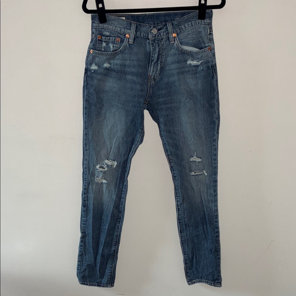 Levi's Premium 512 Distressed Slim Taper Jeans | Men's Size 29